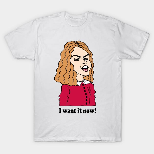 Veruca Salt T-Shirt by cartoonistguy